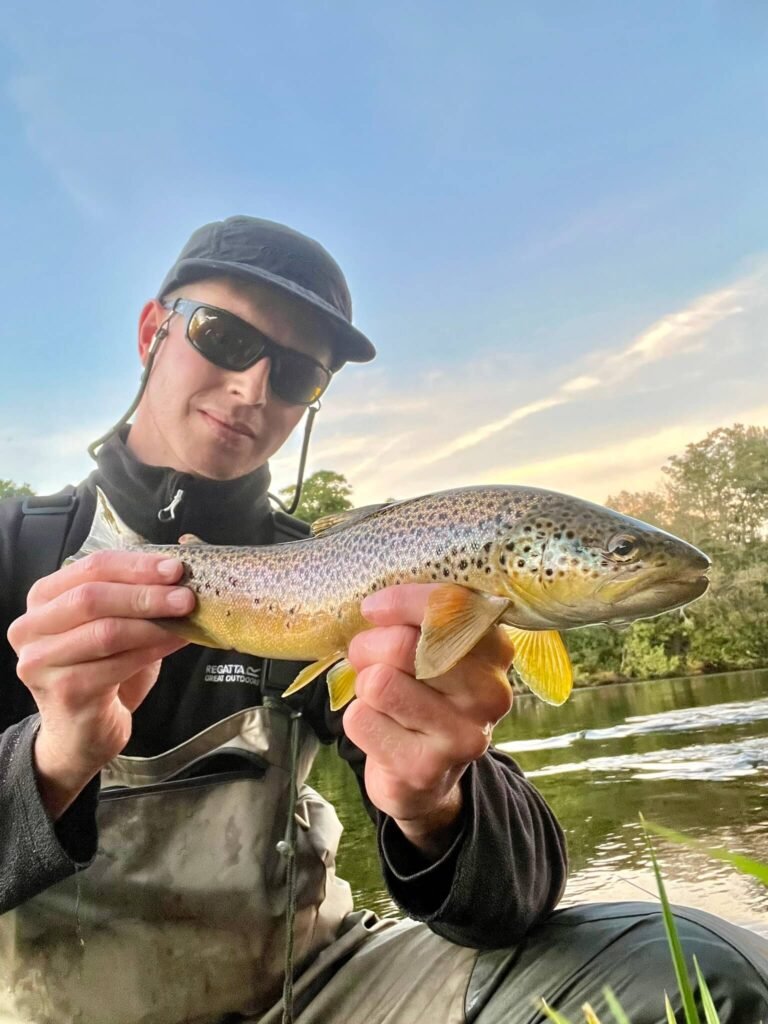 river wye brown trout caught near builth wells